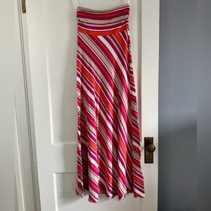 Banana Republic Striped XS Maxi Dress